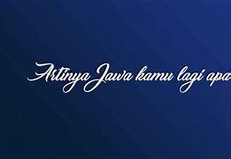 Bahasa Jawa Lagi Apa