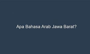 Pamela Ngomong Jawa Barat Bahasa Inggris Apa